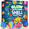 Shell Painting Kit - Glow in The Dark Arts and Crafts for Kids Ages 6-12, Art Supplies Toy Kids Craft Paint Kits for Boys Girls Christmas Birthday Gift Toy
