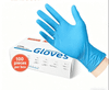 Disposable nitrile gloves, powder-free and latex-free blue examination gloves, 100 pieces per box, food-grade and chemical corrosion resistant, suitable for medical treatment, kitchen, cleaning,