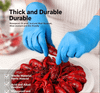 Disposable nitrile gloves, powder-free and latex-free blue examination gloves, 100 pieces per box, food-grade and chemical corrosion resistant, suitable for medical treatment, kitchen, cleaning,