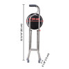 Medical Folding Walking Stick with Seat Four Legged Portable Travel Hiking Cane Chair Stool Eldely Care Aid Physica
