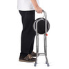 Medical Folding Walking Stick with Seat Four Legged Portable Travel Hiking Cane Chair Stool Eldely Care Aid Physica