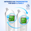 3-in-1 Infrared Ear Thermometer - Fast Digital Reading, Fever Alert, Silent Mode, Memory - Baby Medical Essential for Home Use - White