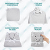 Hooded Baby Towel (33x33 Inch) - Soft Terry Cotton with Elephant Design