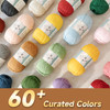Combed Cotton 5 ply 4 pack -100g/pack - 60 Cotton 40 Acrylic Yarn [US Warehouse]