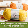 Combed Cotton 5 ply 4 pack -100g/pack - 60 Cotton 40 Acrylic Yarn [US Warehouse]