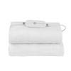 Heated Mattress Pad, 54 x 75 in, Full Size Electric Bed Warmer with 1-5 Heat Settings Control, 10-Hour Auto Shut Off, Machine-Wash Breathable Coral Fleece Heating Electric Mattress Sheets, White