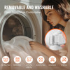 Heated Mattress Pad, 54 x 75 in, Full Size Electric Bed Warmer with 1-5 Heat Settings Control, 10-Hour Auto Shut Off, Machine-Wash Breathable Coral Fleece Heating Electric Mattress Sheets, White