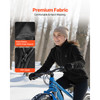 Heated Fleece Jacket for Women, Heated Sweatshirt with 7.4V 16000mAh Rechargeable Power Bank Pack, 6 Heating Zones, 3 Temp Levels, 3h/6h/10h Warmth, for Winter Outdoor Camping, Black, XL Size