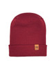 HAAKWEAR Theta-Stitch Cuffed Beanie - Designed and Made in USA (Patent Pending Design) - Burnt Maroon