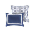 8 Piece Comforter and Quilt Set Collection Navy King/Cal King