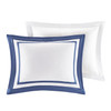 8 Piece Comforter and Quilt Set Collection Navy King/Cal King