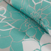 Printed Cotton Sateen Comforter Set Aqua King