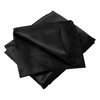 Satin Bed Sheets, Queen Size Sheets Set, 4 Pcs Silky Bedding Set with 15 Inches Deep Pocket for Mattress (Queen, Black)