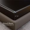 Satin Bed Sheets, Queen Size Sheets Set, 4 Pcs Silky Bedding Set with 15 Inches Deep Pocket for Mattress (Queen, Black)