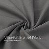 Bedding Full Bed Sheets Set - 4 Piece Bedding - Brushed Microfiber - Shrinkage and Fade Resistant - Easy Care (Full, Grey)