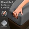 Bedding Full Bed Sheets Set - 4 Piece Bedding - Brushed Microfiber - Shrinkage and Fade Resistant - Easy Care (Full, Grey)