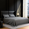 Bedding Full Bed Sheets Set - 4 Piece Bedding - Brushed Microfiber - Shrinkage and Fade Resistant - Easy Care (Full, Grey)