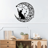 CIFbuy Gothic Black Cat Metal Wall Art Vintage Halloween Decorations Spooky Indoor Outdoor Hanging (TikTok, temu pick-up service)