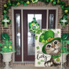 CROWNED BEAUTY Winter Cat Garden Flag 12x18 Inch Double Sided for Outside Small Welcome Burlap Holiday Yard Decoration CF1660-12