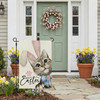 CROWNED BEAUTY Winter Cat Garden Flag 12x18 Inch Double Sided for Outside Small Welcome Burlap Holiday Yard Decoration CF1660-12