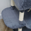 81" Cat Tree w/ Cat Scratching Posts, Scratching Board, Condos, Beds, Hammocks, Toy Balls, Rope Cat Toy, Gray