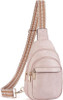Small Sling Bag for Women Leather Crossbody Bags Fanny Pack Chest Bag for Travel