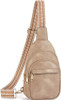 Small Sling Bag for Women Leather Crossbody Bags Fanny Pack Chest Bag for Travel