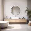 Black Round Wall Mirror 20-30 Inch, Bathroom Mirrors for Over Sink, Circle Mirror for Bathroom, Entryway, Bedroom, Vanity