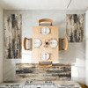 Three-piece kitchen rug set, non-slip and washable, abstract pattern kitchen hallway rug, soft and comfortable, suitable for sinks, floors, entrances, hallways and bathrooms.