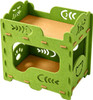 Cat House for Indoor Cats,2-Tier Foldable Cat Bed Cave,20"×11"x20" Covered Cat Tunnel Hideaway Condo,Scratch Resistant Scratch Resistant Cat Hideaway Bed for Kittens & Multi Cats