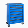 Rolling Metal Tool Chest with 7 Drawers, 20" 7-Drawer Tool Chest Cabinet with Ball Bearing Drawer Slides, Steel Tool Storage Box Organizer -BLUE