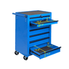 Rolling Metal Tool Chest with 7 Drawers, 20" 7-Drawer Tool Chest Cabinet with Ball Bearing Drawer Slides, Steel Tool Storage Box Organizer -BLUE