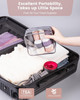 Travel Bottles for Toiletries 8 Pack, Travel Size Toiletries,  Travel Size Containers 3oz, with Travel Essentials Clear Bag, Leak Proof Silicone Squeezable Creams Jars