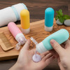 17 Pack Travel Bottles for Toiletries with Clear Bag | TSA Approved Silicone Travel Size Containers for Shampoo and Conditioner