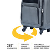 Luggage 2-piece backpack set gray