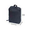 Luggage 2-piece backpack set gray