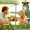 20000mAh Rechargeable Camping Fan with LED Light