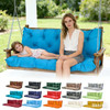 Swing Cushions 2-3 Seater Replacement Waterproof Bench Cushion 47.2x39.4x3.94in-120x100x10cm