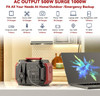 GOFORT Portable Power Station 540Wh/500W(Peak 1000W) 6 x AC 110V Outlets PD 60W Portable Solar Generator CPAP Battery Power Outage Supplies Emergency Backup Power for Outdoor RV/Van Camping Fishing