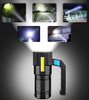 4-Modes Torch 990000LM Handheld LED Flashlight USB Rechargeable Waterproof(Free shipping via DHL Ground/FedEx Ground; can't ship via USPS self-pickup.)