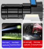 4-Modes Torch 990000LM Handheld LED Flashlight USB Rechargeable Waterproof(Free shipping via DHL Ground/FedEx Ground; can't ship via USPS self-pickup.)