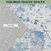 Area carpet, machine washable carpet, floor carpet, room carpet, suitable for living room, bedroom, dining room, blue