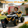 Ride on Models Truck Car 12V Kids Electric Vehicles, Remote Control, Front & Rear Shock Suspension, 2 Seater UTV, Flashlights and a built-in music player, For Age 3-6 Years Old