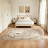 Carpet, machine washable carpet, printed carpet, suitable for living rooms and bedrooms, mixed brown