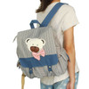 [Young Bear] Fabric Art School Backpack Outdoor Daypack