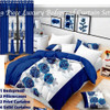 Quilted Bedspread & Curtain Set 9 Piece, Queen Size - Bedding Ensemble with Sheer Filtering Drapes, 1.6" Grommet Top, Machine Washable