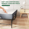75" x 38" Twin Folding Bed with 3.7" Memory Foam Mattress, Portable Foldable Extra Bed, Rollaway Bed for Guests, and Sturdy Metal Frame