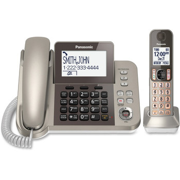 Panasonic KX-TGF350N DECT 6.0 Cordless Phone - Silver, Black