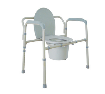 Bariatric Folding Commode 650 Lb. Capacity