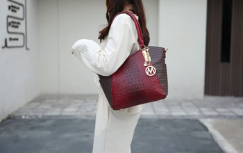 MKF Collection Kristal M Signature Tote Bag by Mia k
